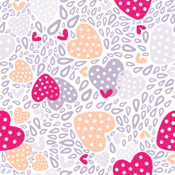 hearts seamless pattern for valentine's day png