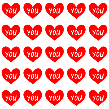 Seamless heart pattern png
