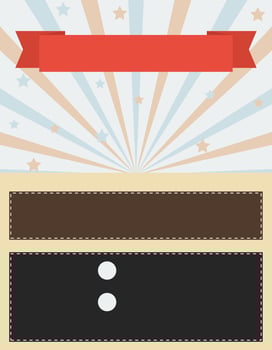Editable Abstract Vector Layout with Retro Style for Poster Template