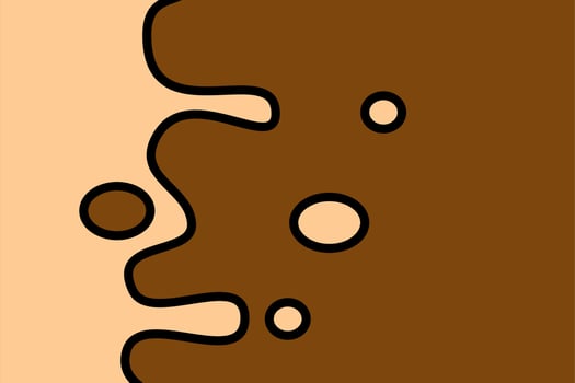 Melt, choco, chocolate, cute Background with comic style, fluid liquid fun background, Cartoon Vector Illustration, cute wavy, comic background with wave, fluid, liquid