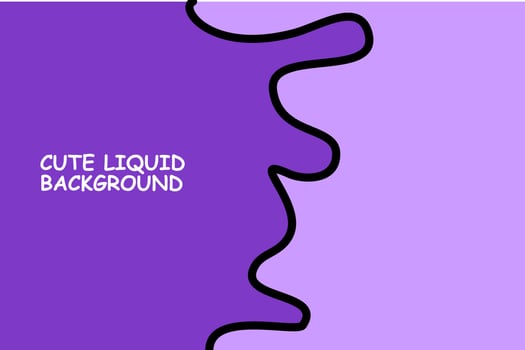 Purple cute Background with comic style, fluid liquid fun background, Cartoon Vector Illustration, cute wavy, comic background with wave background
