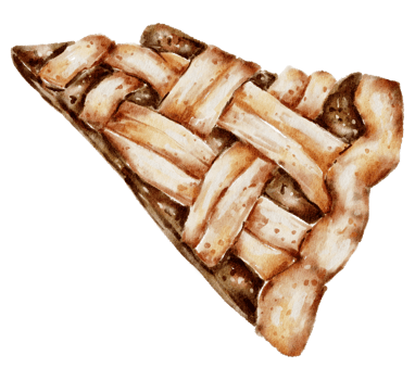 Watercolor bakery, bread, pie, bake, hand paint png