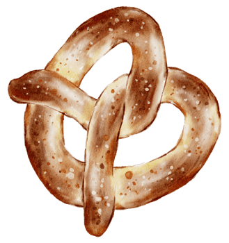 Watercolor bakery, bread, pie, bake, hand paint png