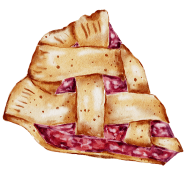Watercolor bakery, bread, pie, bake, hand paint png