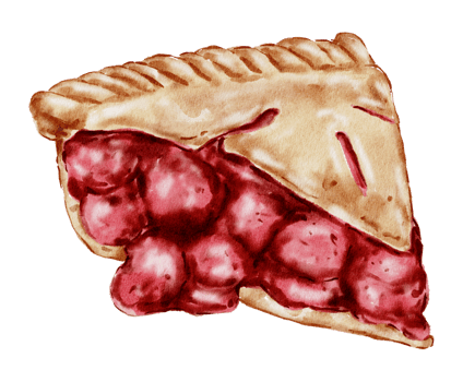 Watercolor bakery, bread, pie, bake, hand paint png