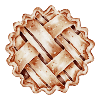 Watercolor bakery, bread, pie, bake, hand paint png
