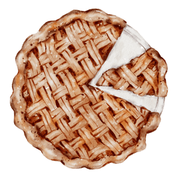 Watercolor bakery, bread, pie, bake, hand paint png