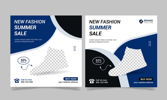 Banner sports shoe sale social media post. Fully editable, modern advertising design 1 vector