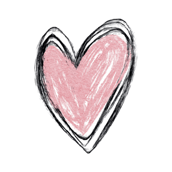 Valentine's Day Hearts hand draw png
