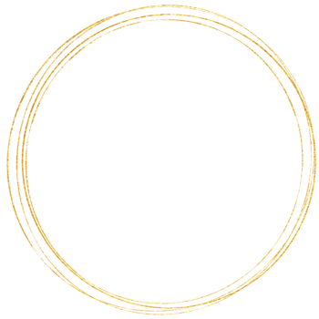 Gold circle frame texture and gradients png