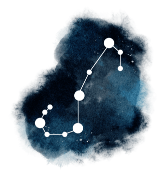 Zodiac sign with watercolor png