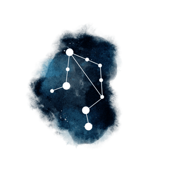 Zodiac sign with watercolor png