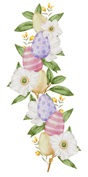 Easter bouquet watercolor png