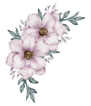 Floral bouquet watercolor hand paint png