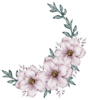 Floral bouquet watercolor hand paint png