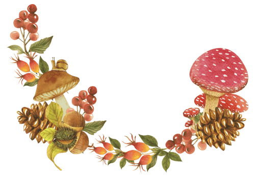 Autumn watercolor composition, Autumn flower bouquet, Thanksgiving day png