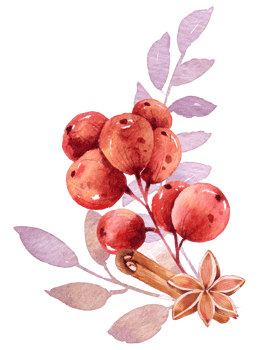 Autumn watercolor composition, Thanksgiving day png
