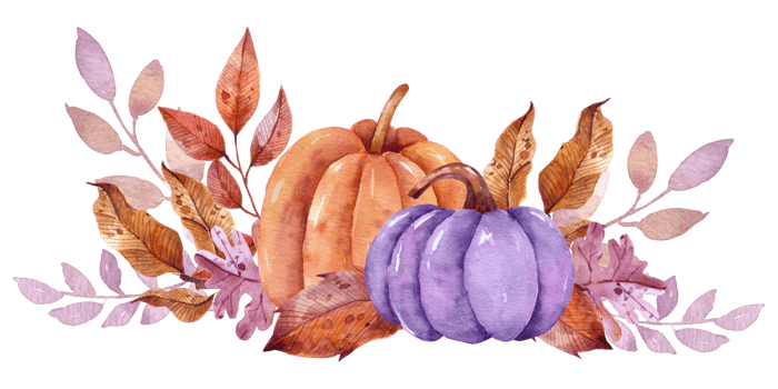 Autumn watercolor composition, Thanksgiving day png