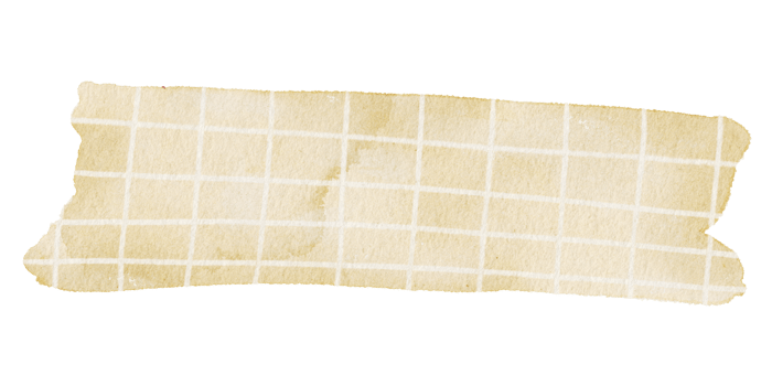 Washi tape watercolor element for decorate png