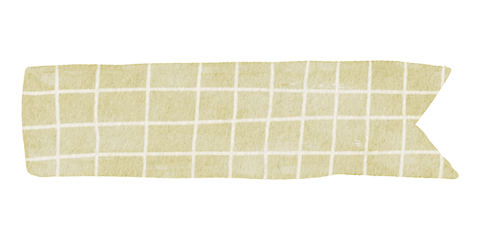 Washi tape watercolor element for decorate png