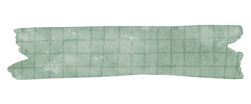 Washi tape watercolor element for decorate png