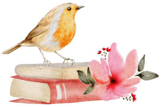 Book hand paint watercolor, Vintage element png