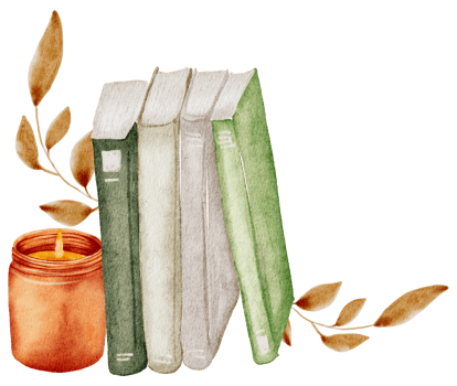 Book hand paint watercolor, Vintage element png