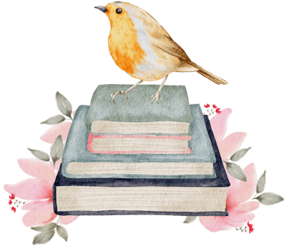 Book hand paint watercolor, Vintage element png