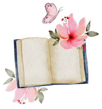 Book hand paint watercolor, Vintage element png
