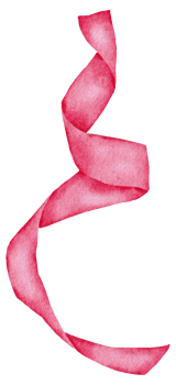 Ribbon bow ornament watercolor clipart png