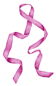 Ribbon bow ornament watercolor clipart png