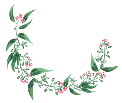 Eucalyptus watercolor bouquet png