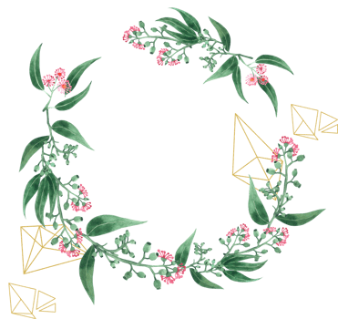 Eucalyptus watercolor wreath png