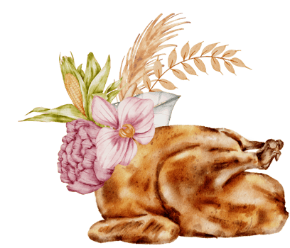Thanksgiving autunm fall watercolor clipart png