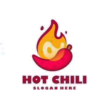 Hot Chili logo designs concept vector, Fire Chili logo symbol, Spice food symbol icon vector