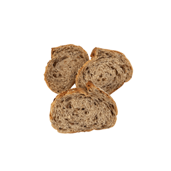 Multigrain bread cutout, Png file