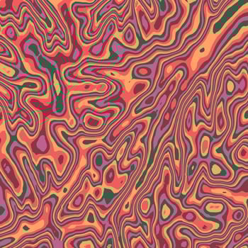 Colorful contour line pattern art vector