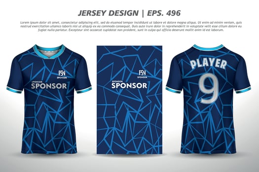 Jersey design sublimation t shirt Premium geometric pattern Incredible Vector collection for Soccer football racing cycling gaming motocross sports