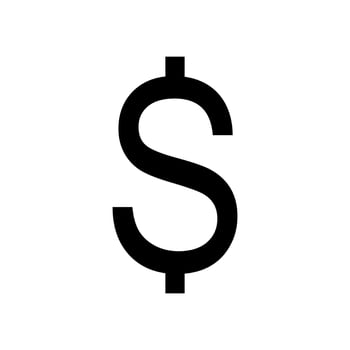 Dollar, USD Currency Icon Symbol. Vector Illustration