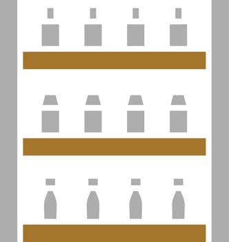 Shelves Icon Style vector