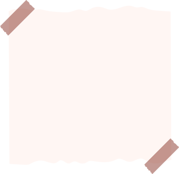 empty beige square torn paper note with tape png