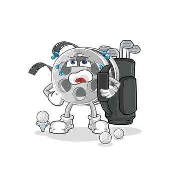 film reel cartoon vector