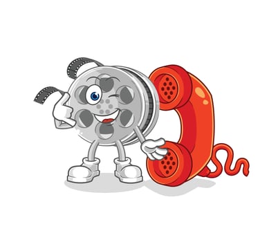 film reel cartoon vector