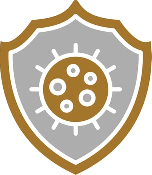 Virus Protection Icon Style vector