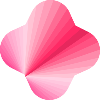 Star pink flower shape buttons badge label sticker promotion abstract background illustration png