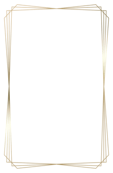 Golden vintage style frame border design png