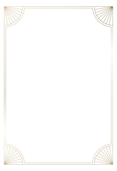 Golden vintage style frame border design png