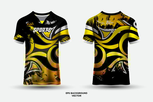 Modern Jersey Design Template Soccer Club Uniform T shirt Front And Back vector
