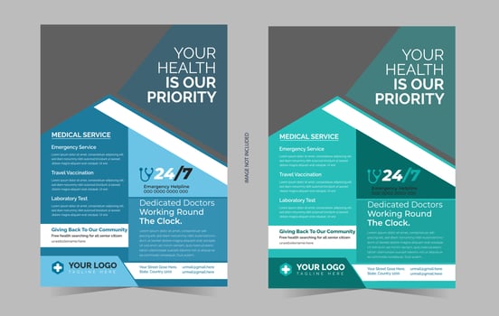 Professional Medical Flyer vector