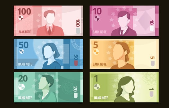 Paper Money Elements vector